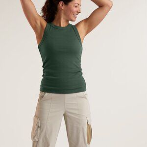 TITLE NINE Headlands Ribbed Tank Top Sleeveless Soft Seafoam Green Size L